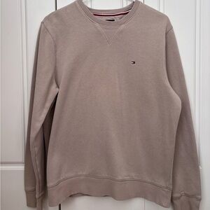 Tommy Hilfiger Men's Taupe Crewneck Sweater